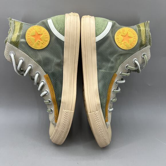 Men's 8.5 / Women's 10.5 - Converse High Translucent Deep Emerald Skate Sneakers - Picture 6 of 9